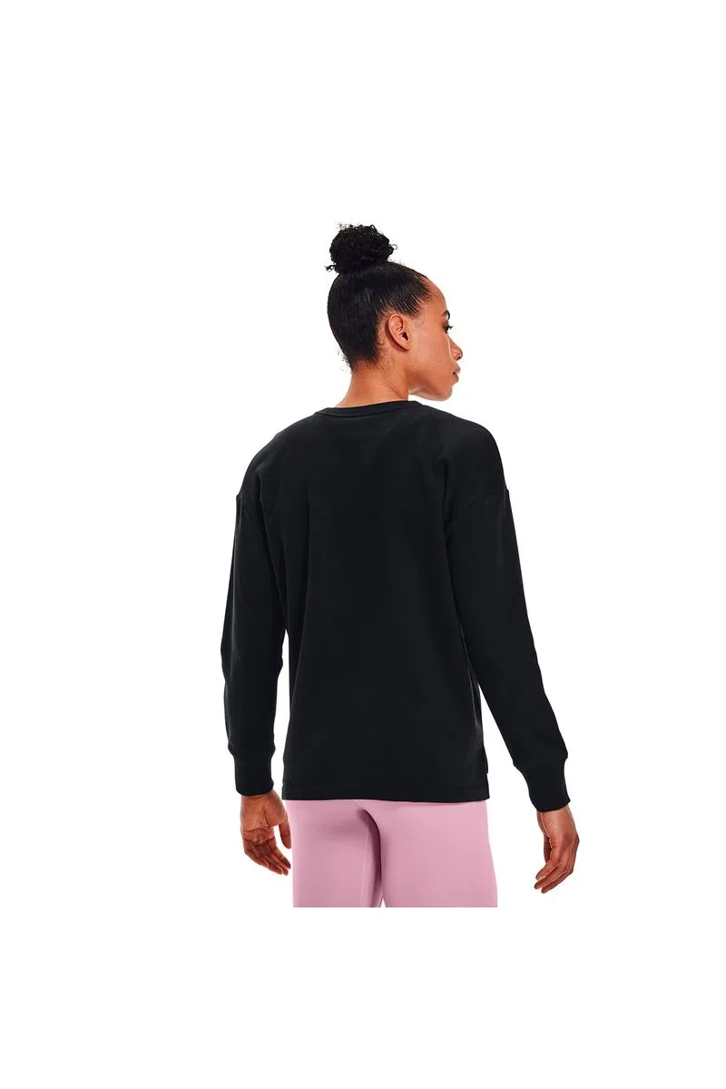 POLERÓN UNDER ARMOUR MUJER RIVAL FLEECE OVERSIZE NEGRO POLERÓN UNDER ARMOUR MUJER RIVAL FLEECE OVERSIZE NEGRO