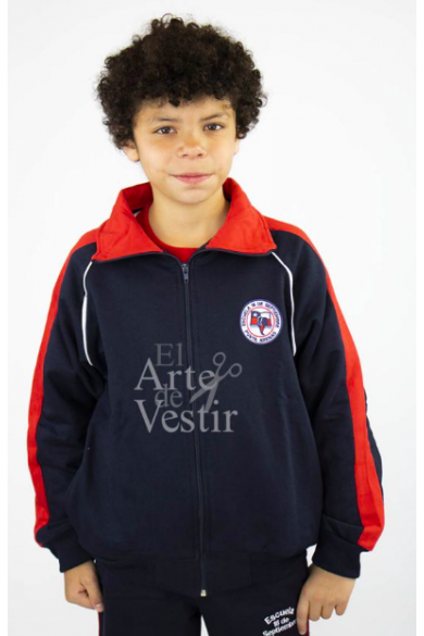 POLERÓN BUZO UNISEX ALGODÓN AZUL 18 SEPTIEMBRE