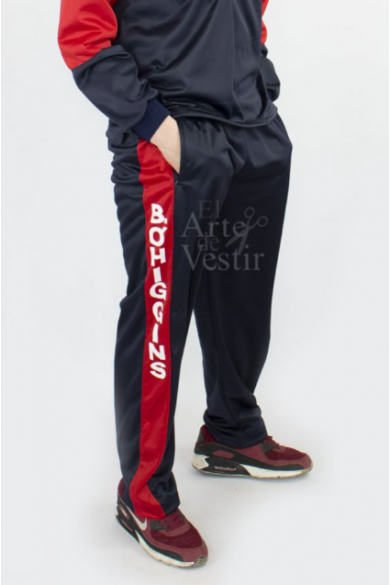 PANTALÓN BUZO B. OHIGGINS HOMBRE/UNISEX AZUL/ROJO PTA ARENAS