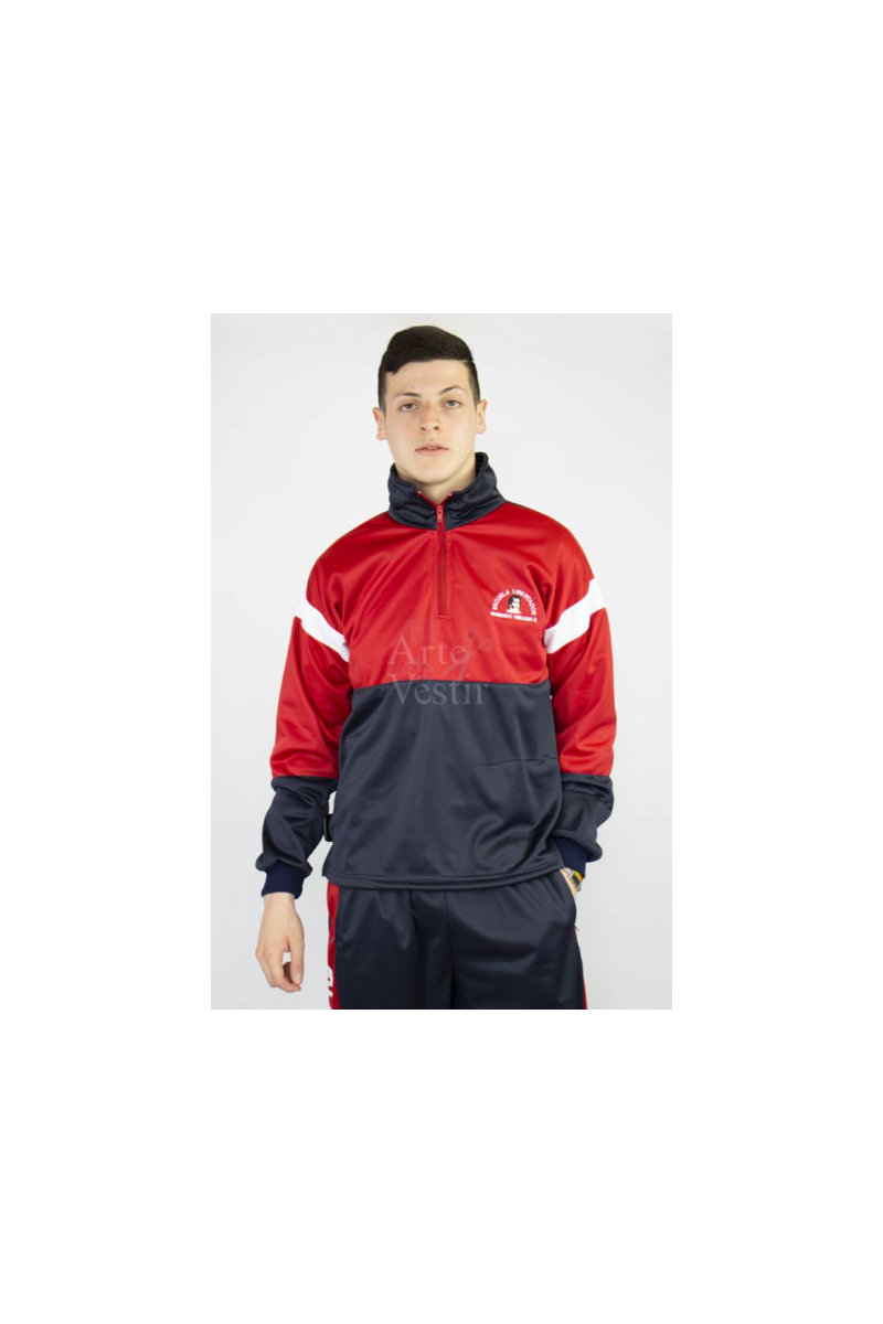 POLERÓN BUZO HOMBRE AZUL/ROJO BERNARDO O'HIGGINS P.A