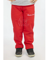 PANTALÓN BUZO MUJER ROJO CHARLES DARWIN