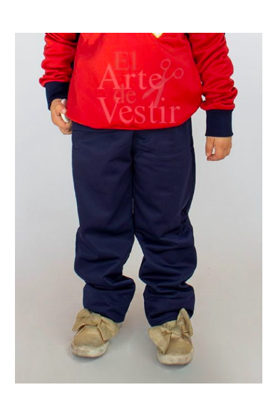 PANTALÓN BUZO FRANCES HOMBRE AZUL