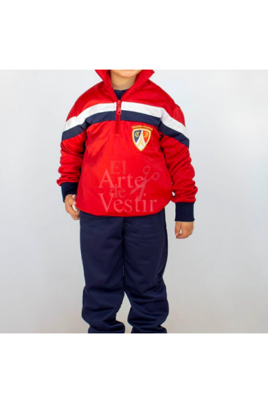 POLERÓN FRANCES UNISEX ROJO/AZUL