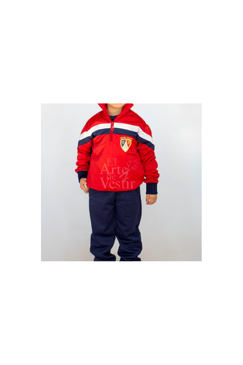 POLERÓN FRANCES UNISEX ROJO/AZUL POLERÓN FRANCES UNISEX ROJO/AZUL