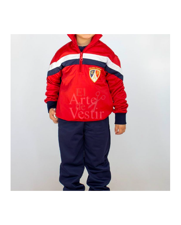 POLERÓN UNISEX ROJO/AZUL FRANCES