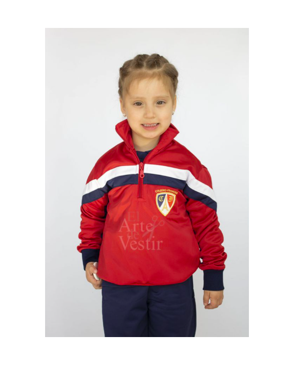 POLERÓN MUJER ROJO/AZUL FRANCES