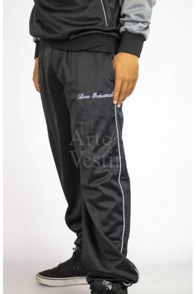 PANTALÓN BUZO HOMBRE/UNISEX NEGRO INDUSTRIAL