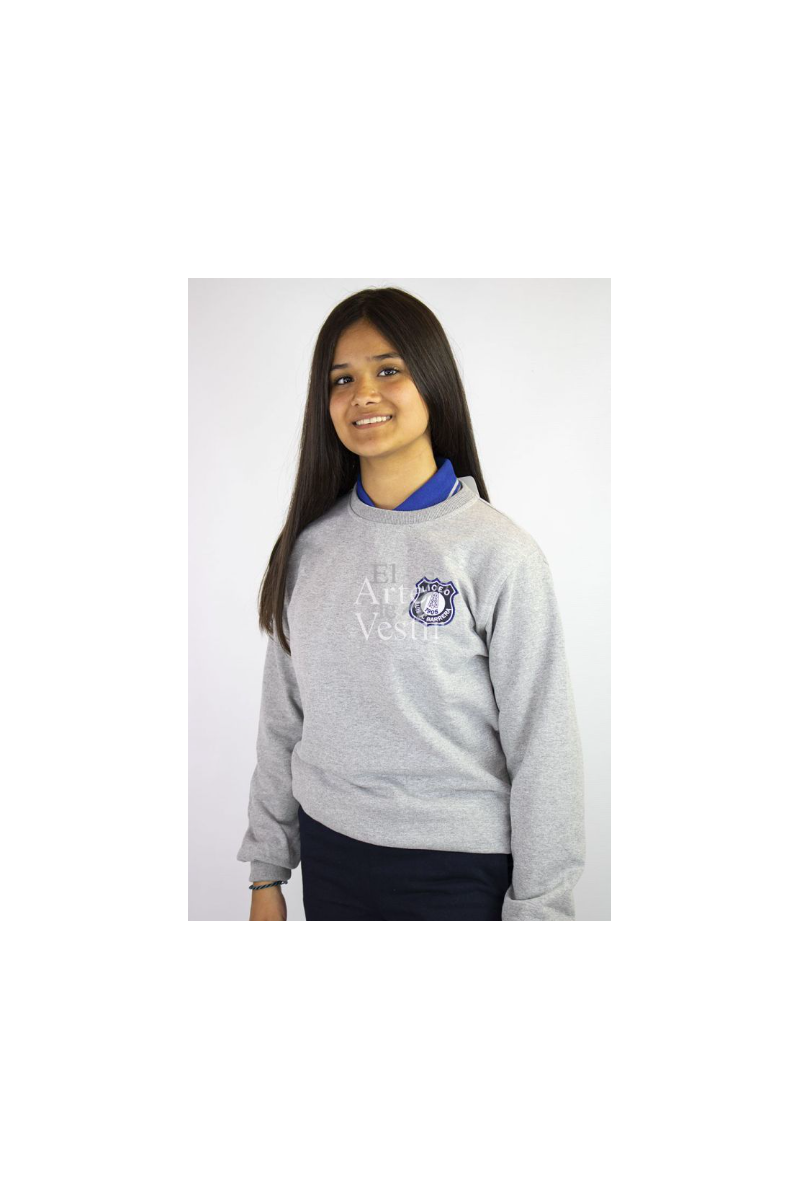 POLERÓN L.A. BARRERA MUJER GRIS/AZUL POLERÓN L.A. BARRERA MUJER GRIS/AZUL