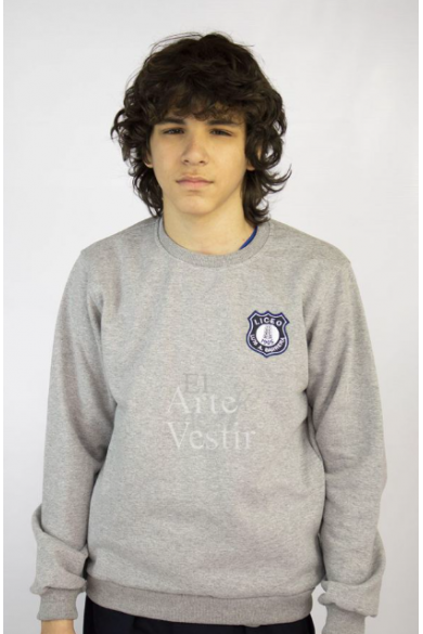 POLERÓN BUZO HOMBRE GRIS/AZUL LUIS ALBERTO BARRERA