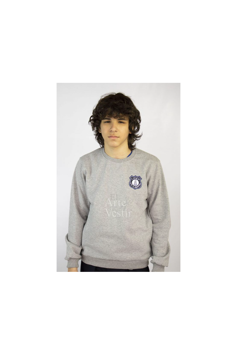 POLERÓN BUZO HOMBRE/UNISEX GRIS/AZUL LUIS ALBERTO BARRERA