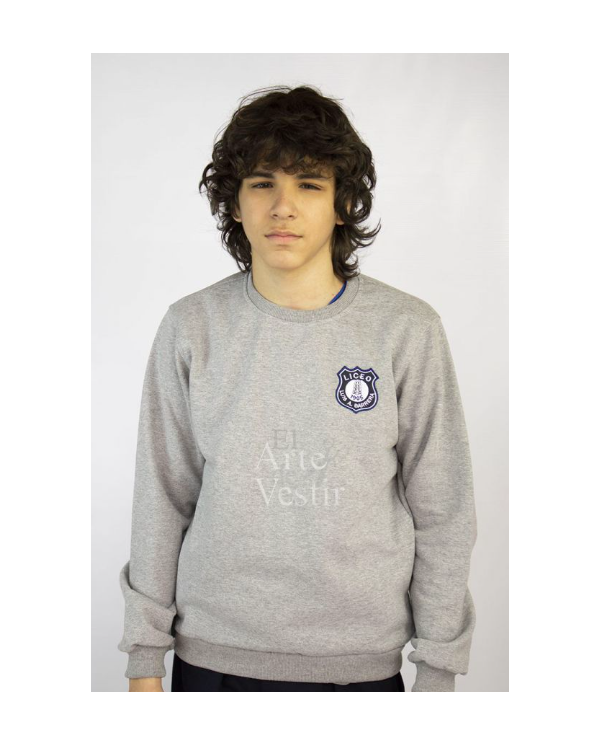 POLERÓN BUZO HOMBRE/UNISEX GRIS/AZUL LUIS ALBERTO BARRERA