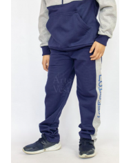 PANTALÓN BUZO MUJER AZUL/GRIS NOBELIUS