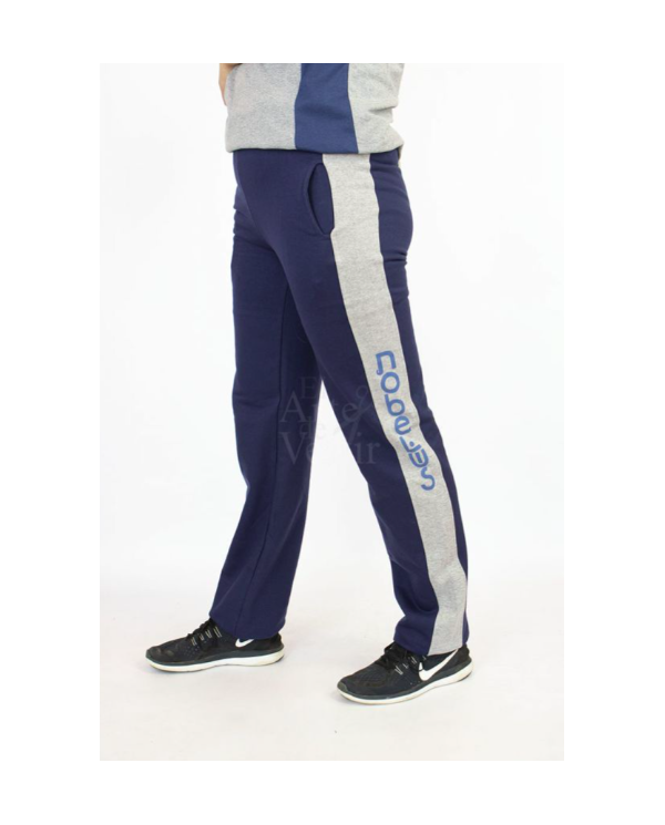 PANTALÓN BUZO MUJER AZUL/GRIS NOBELIUS