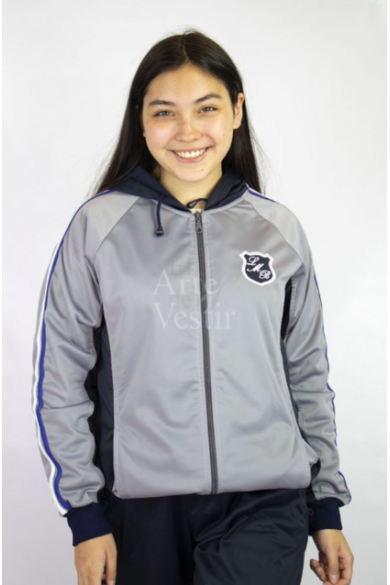 POLERÓN BUZO MUJER GRIS/AZUL MARIA BEHETY