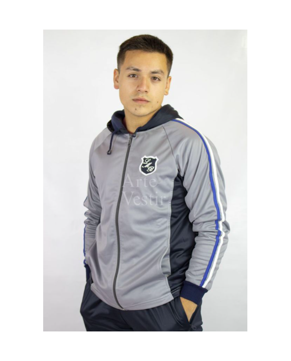 POLERÓN BUZO HOMBRE/UNISEX GRIS/AZUL MARIA BEHETY