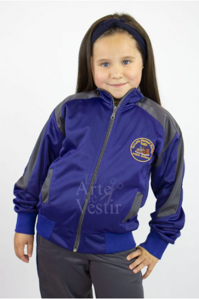 POLERÓN MANUEL BULNES MUJER AZULINO/GRIS