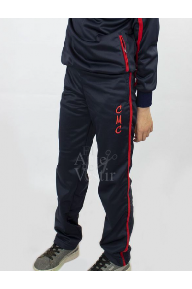 PANTALÓN BUZO HOMBRE/UNISEX AZUL MIGUEL DE CERVANTES