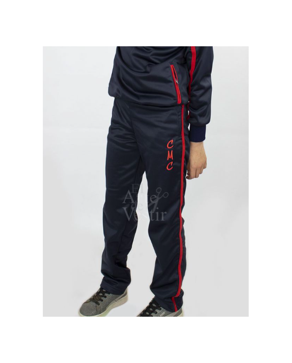 PANTALÓN BUZO HOMBRE/UNISEX AZUL MIGUEL DE CERVANTES