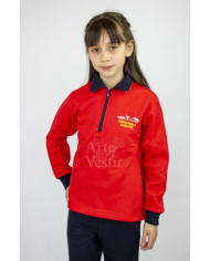 POLERÓN BUZO ROJO/NEGRO UNISEX PEDRO SARMIENTO DE GAMBOA