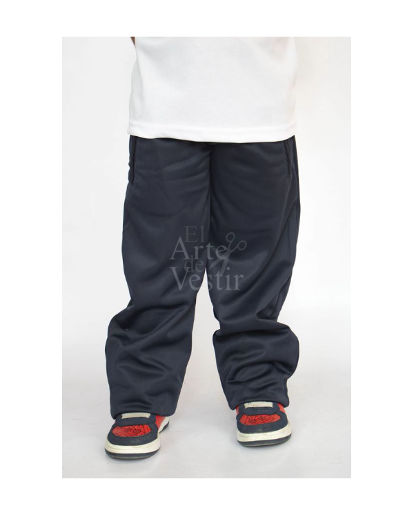 PANTALÓN BUZO HOMBRE AZUL/ROJO PATAGONIA