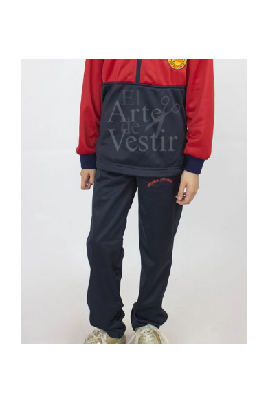 PANTALÓN BUZO MUJER AZUL/ROJO PATAGONIA