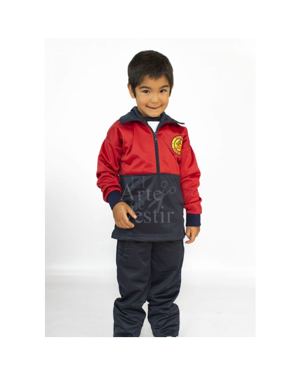 POLERÓN BUZO HOMBRE/UNISEX AZUL/ROJO PATAGONIA