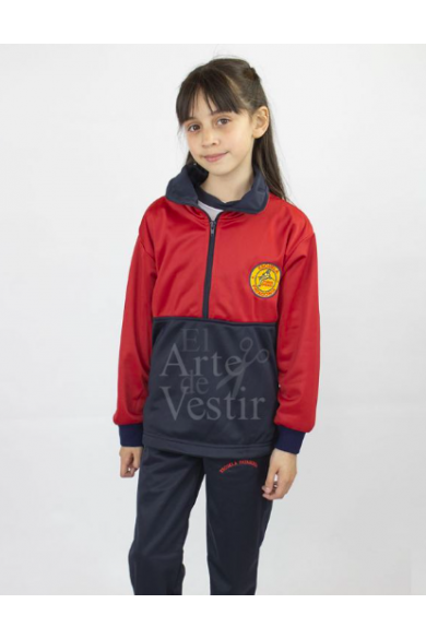 POLERÓN PATAGONIA MUJER AZUL/ROJO