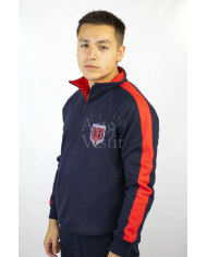 PANTALÓN BUZO MUJER AZUL/ROJO SARA BRAUN