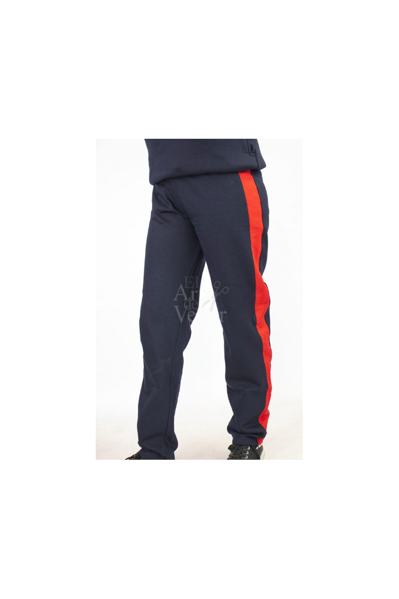 PANTALÓN BUZO MUJER AZUL/ROJO SARA BRAUN