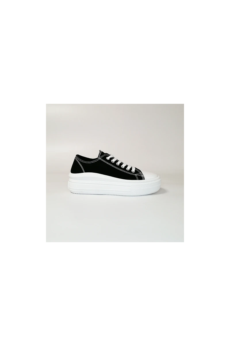 ZAPATILLA MARÍA PÍA MUJER FRAN LOW NEGRO