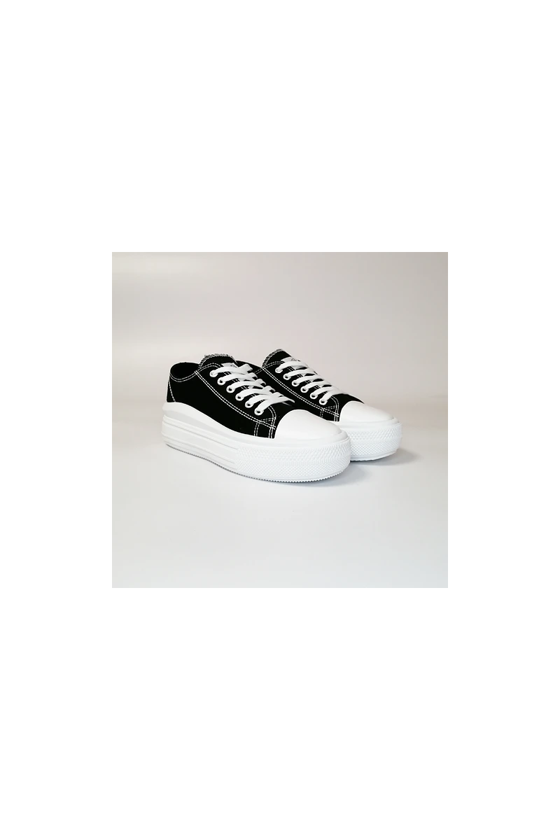 ZAPATILLA MARÍA PÍA MUJER FRAN LOW NEGRO