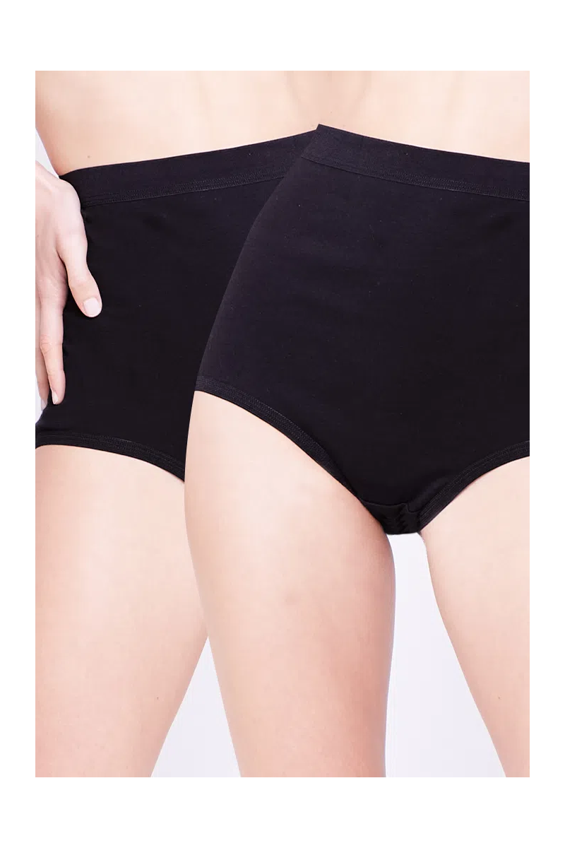 CUADRO (2) INTIME MUJER MAXI LISO NEGRO