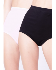 CUADRO (2) INTIME MUJER MAXI LISO NEGRO/BLANCO