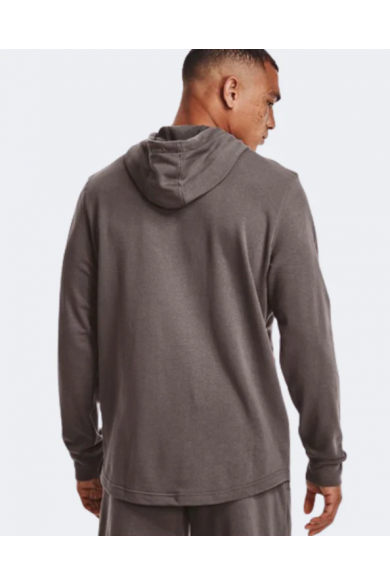 POLERÓN UNDER ARMOUR RIVAL TERRY LOGO CAFÉ