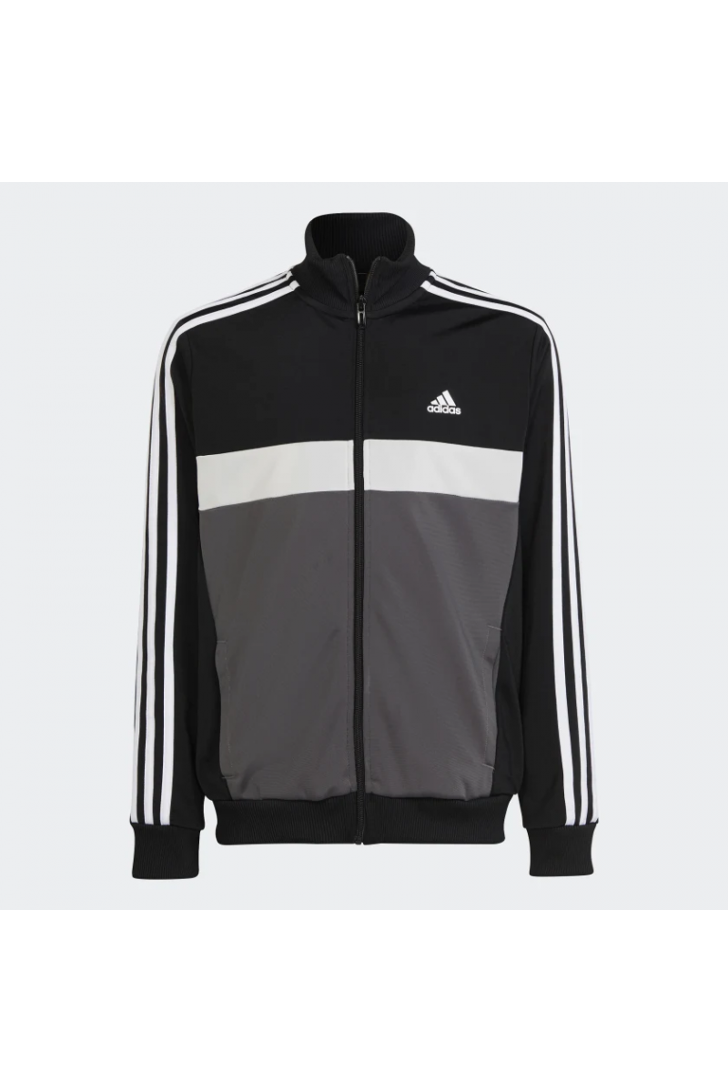 BUZO ADIDAS NIÑOS UNISEX ESSENTIALS 3 TIRAS NEGRO/GRIS BUZO ADIDAS NIÑOS UNISEX ESSENTIALS 3 TIRAS NEGRO/GRIS