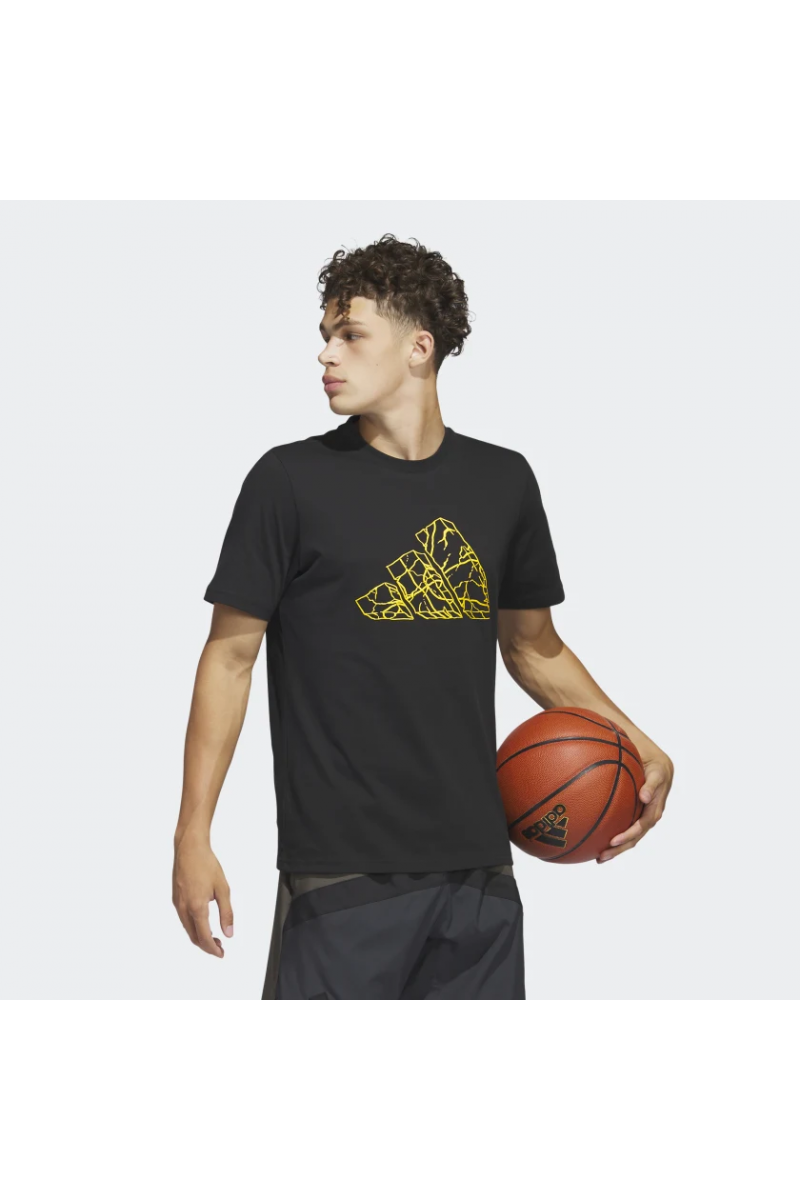 POLERA ADIDAS HOMBRE PASS ROCK BASKETBALL NEGRO