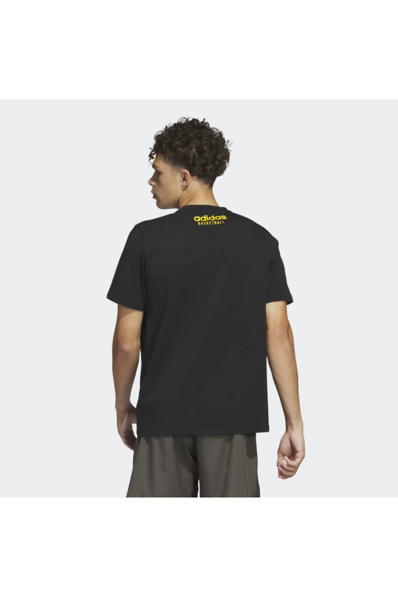 POLERA ADIDAS HOMBRE PASS ROCK BASKETBALL NEGRO