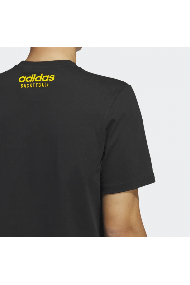 POLERA ADIDAS HOMBRE PASS ROCK BASKETBALL NEGRO