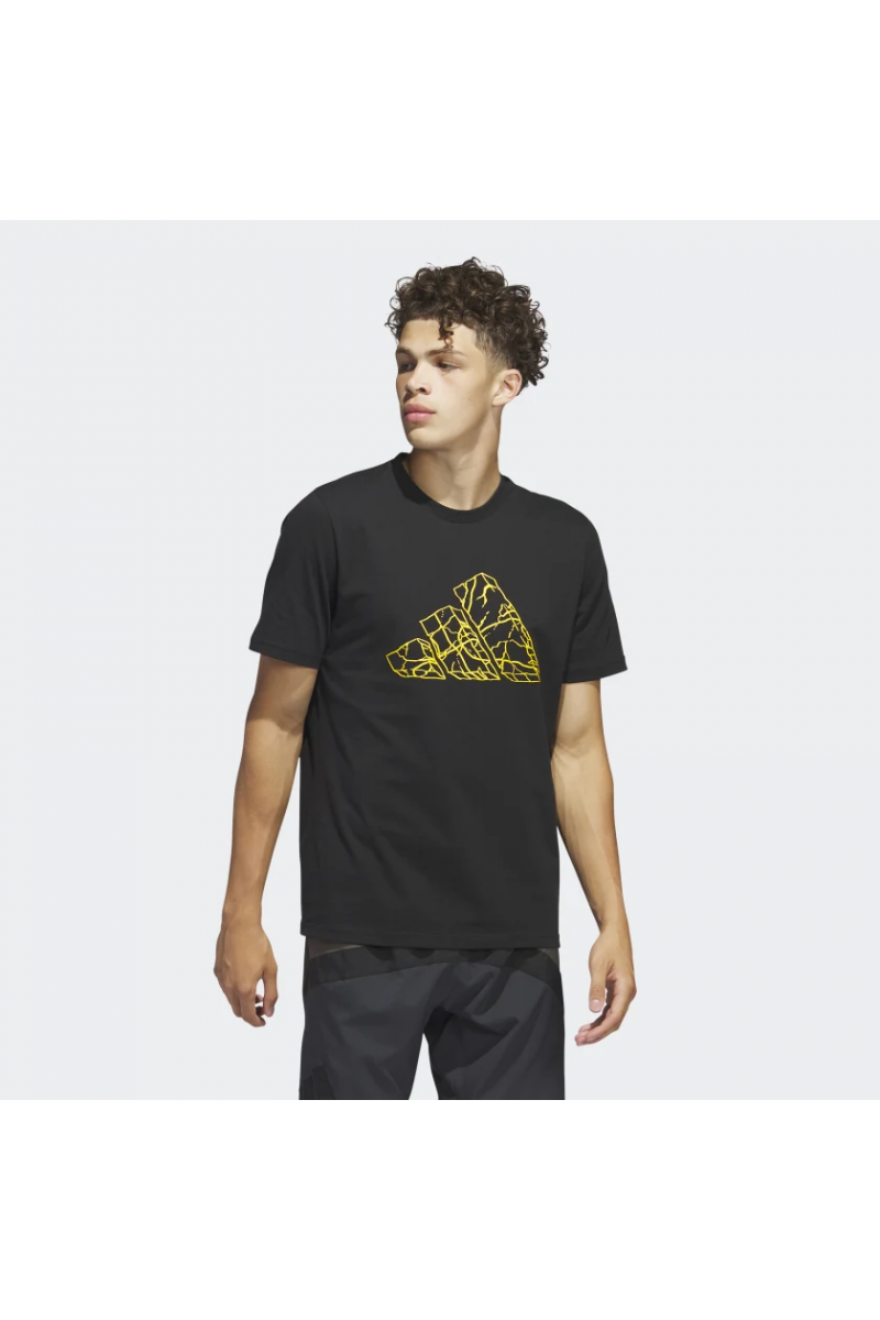 POLERA ADIDAS HOMBRE PASS ROCK BASKETBALL NEGRO