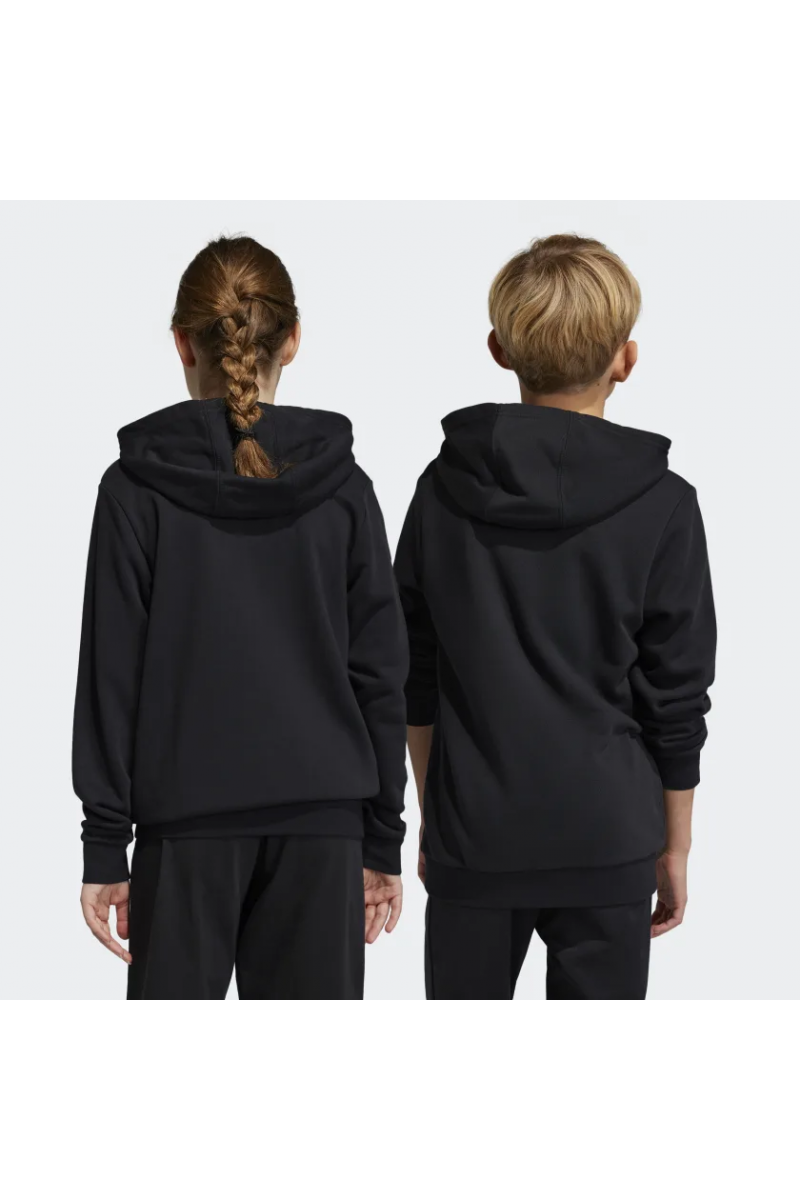 POLERÓN ADIDAS NIÑOS UNISEX CAPUCHA ESSENTIAL NEGRO POLERÓN ADIDAS NIÑOS UNISEX CAPUCHA ESSENTIAL NEGRO