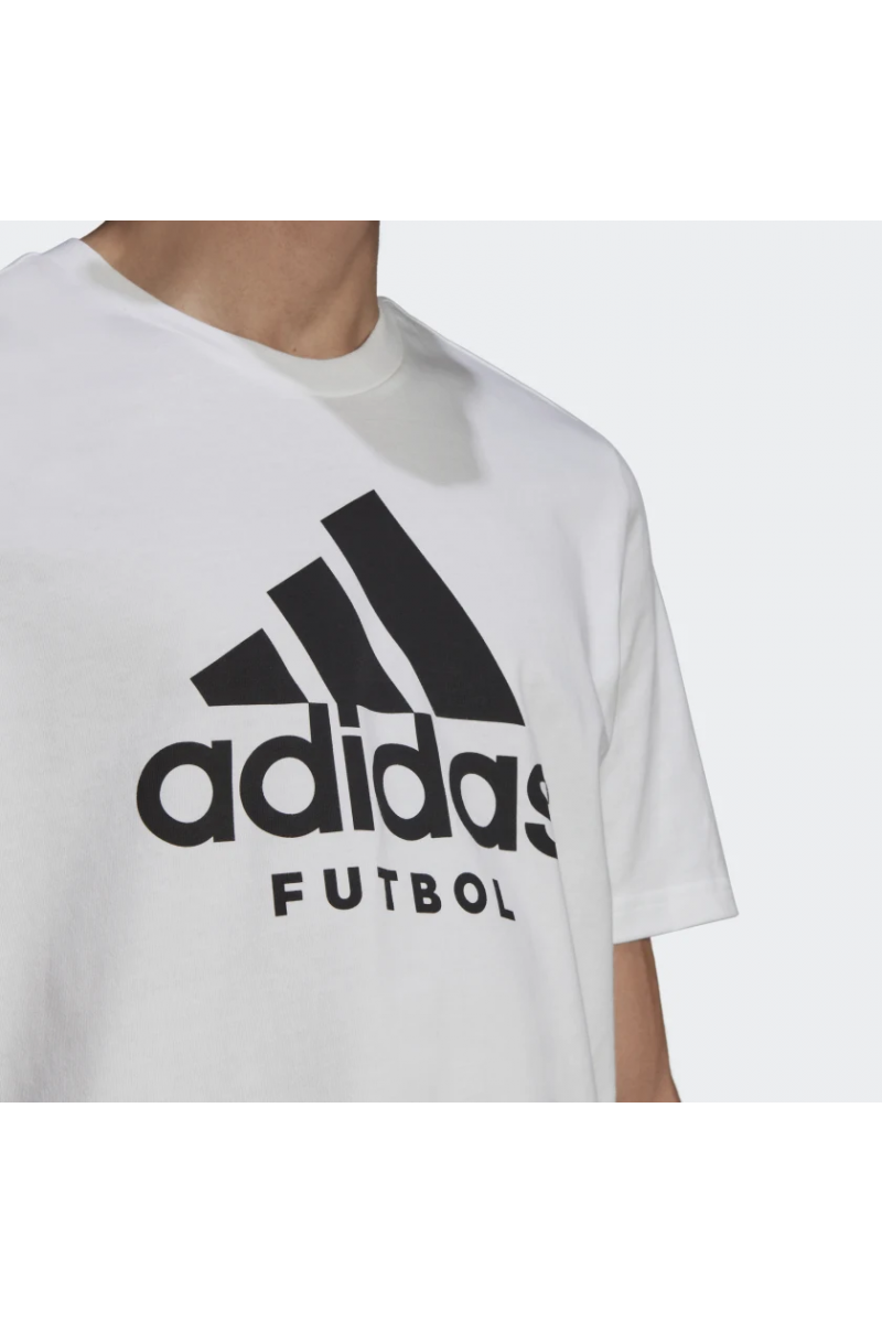 POLERA ADIDAS HOMBRE FUTBOL BLANCO