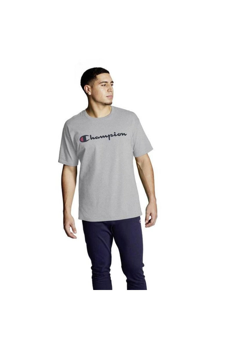 POLERA CHAMPION HOMBRE CLASSIC GRAPHIC GRIS