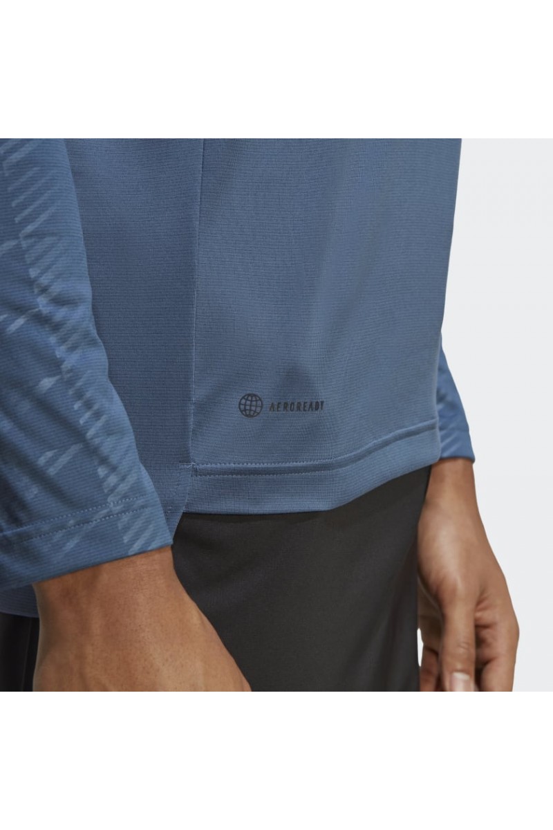 POLERA ADIDAS TERREX HOMBRE MEDIO CIERRE AZUL