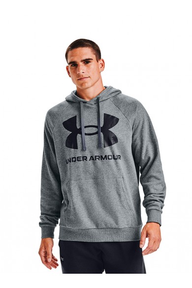 POLERÓN UNDER ARMOUR HOMBRE BIG LOGO GRIS