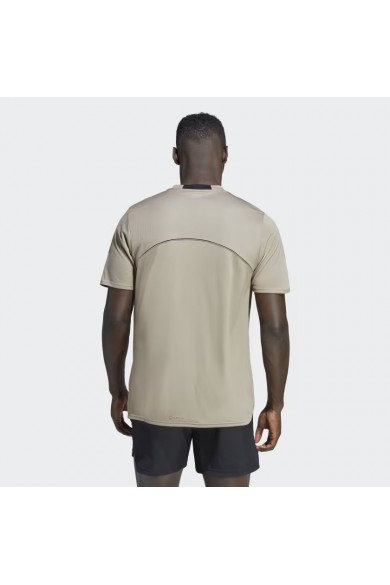 POLERA ADIDAS HOMBRE DESIGNED FOR MOVEMENT HIIT BEIGE