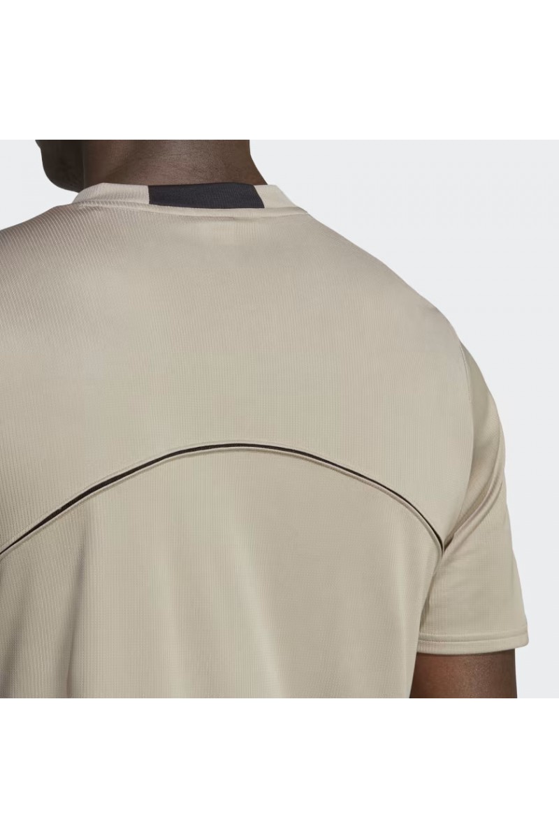 POLERA ADIDAS HOMBRE DESIGNED FOR MOVEMENT HIIT BEIGE