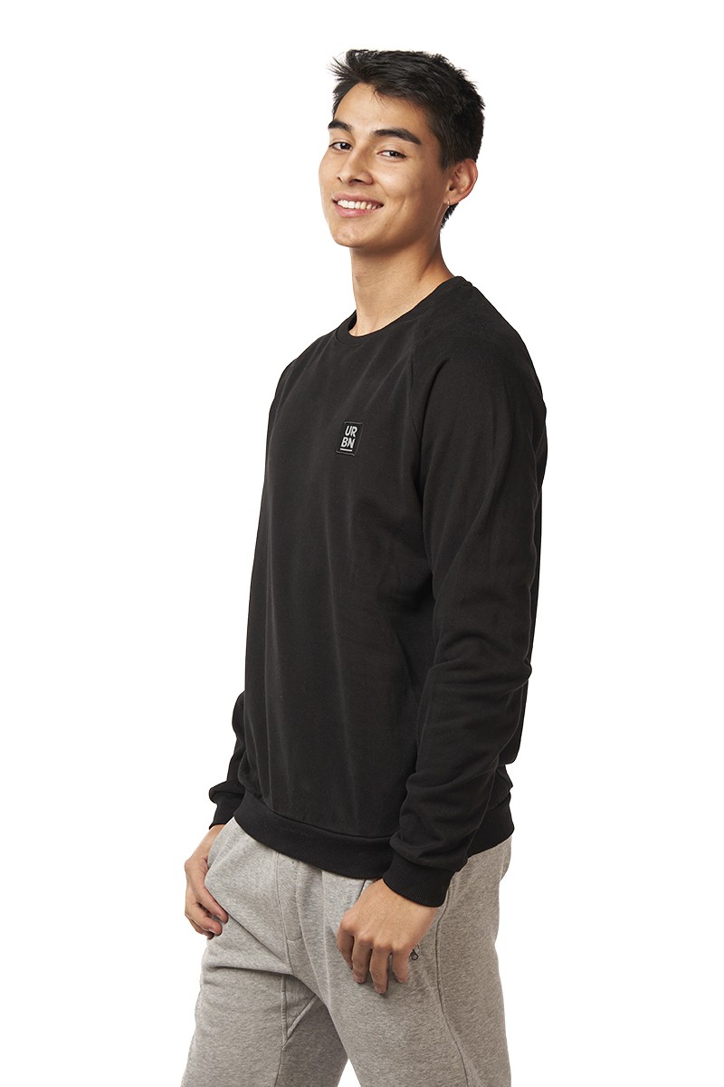 POLERÓN URBN ID HOMBRE MBAPPE CREW NEGRO POLERÓN URBN ID HOMBRE MBAPPE CREW NEGRO