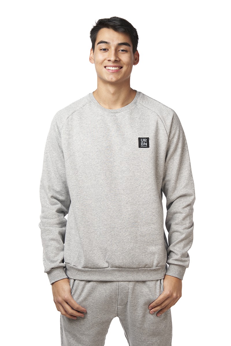 POLERÓN URBN ID HOMBRE MBAPPE CREW GRIS CLARO POLERÓN URBN ID HOMBRE MBAPPE CREW GRIS CLARO