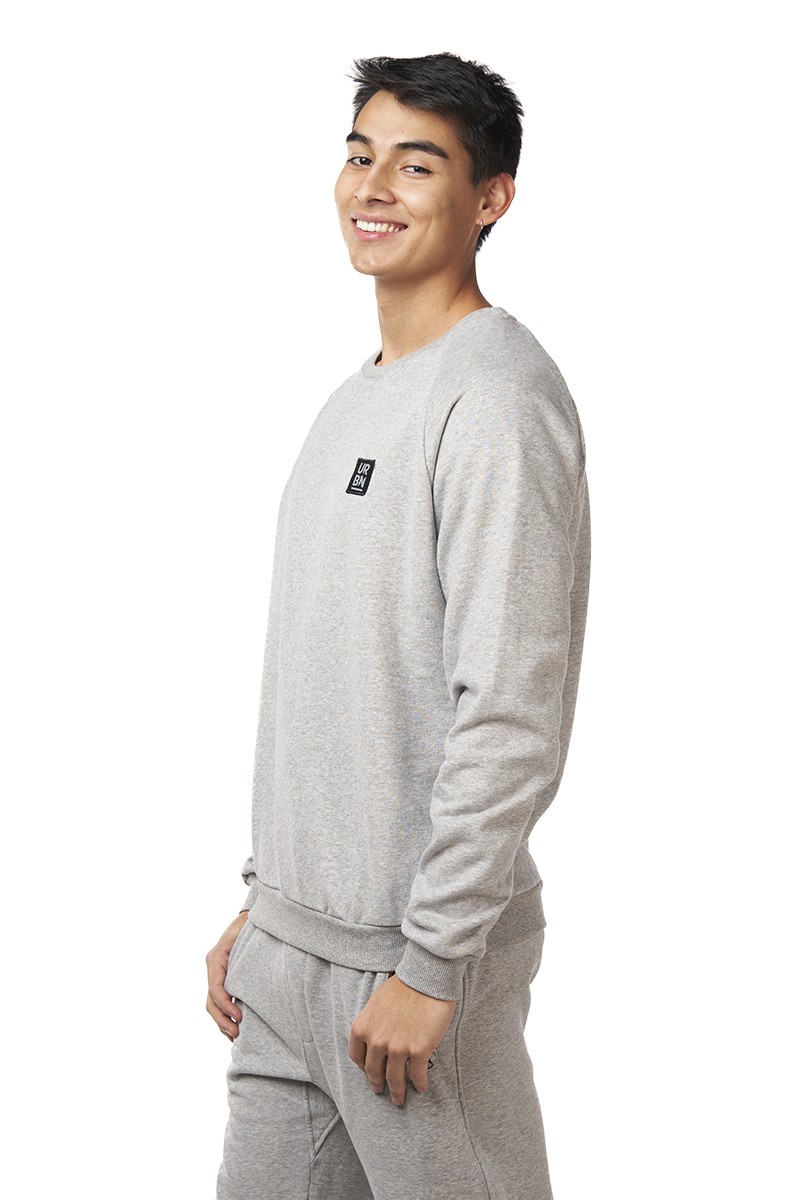 POLERÓN URBN ID HOMBRE MBAPPE CREW GRIS CLARO POLERÓN URBN ID HOMBRE MBAPPE CREW GRIS CLARO