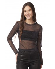 POLERA ARYA MUJER TROPEZ NEGRO